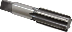 Hertel - 1-1/4 - 12 UNF 3B 6 Flute Bright Finish High Speed Steel Straight Flute Standard Hand Tap - Bottoming, Right Hand Thread, 5-3/4" OAL, H4 Limit - Eagle Tool & Supply