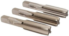 Hertel - 3/4-16 UNF, 4 Flute, Bottoming, Plug & Taper, Bright Finish, High Speed Steel Tap Set - 4-1/4" OAL, 2B/3B Class of Fit - Eagle Tool & Supply