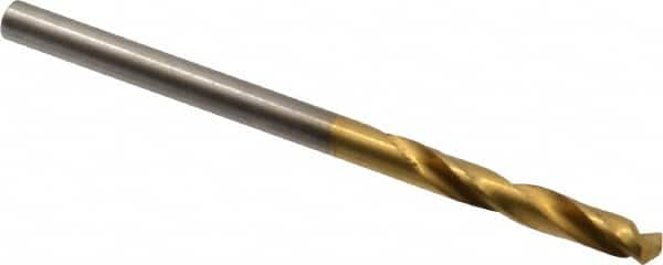 Hertel - #33 135° Spiral Flute High Speed Steel Screw Machine Drill Bit - Eagle Tool & Supply