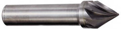 Hertel - 7/8" Head Diam, 1/2" Shank Diam, 3 Flute 60° Solid Carbide Countersink - Eagle Tool & Supply