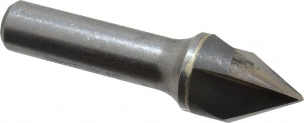Hertel - 3/4" Head Diam, 1/2" Shank Diam, 3 Flute 60° Solid Carbide Countersink - Eagle Tool & Supply