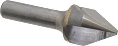 Hertel - 1" Head Diam, 1/2" Shank Diam, 3 Flute 60° Solid Carbide Countersink - Eagle Tool & Supply