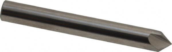Hertel - 1/4" Head Diam, 1/4" Shank Diam, 3 Flute 82° Solid Carbide Countersink - Eagle Tool & Supply