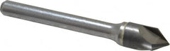 Hertel - 3/8" Head Diam, 1/4" Shank Diam, 3 Flute 82° Solid Carbide Countersink - Eagle Tool & Supply