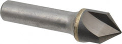Hertel - 3/4" Head Diam, 1/2" Shank Diam, 3 Flute 90° Solid Carbide Countersink - Eagle Tool & Supply