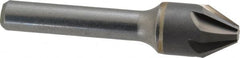 Hertel - 5/8" Head Diam, 3/8" Shank Diam, 6 Flute 60° Solid Carbide Countersink - Eagle Tool & Supply