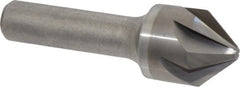 Hertel - 7/8" Head Diam, 1/2" Shank Diam, 6 Flute 82° Solid Carbide Countersink - Eagle Tool & Supply