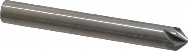 Hertel - 3/16" Head Diam, 3/16" Shank Diam, 6 Flute 90° Solid Carbide Countersink - Eagle Tool & Supply