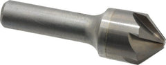 Hertel - 7/8" Head Diam, 1/2" Shank Diam, 6 Flute 90° Solid Carbide Countersink - Eagle Tool & Supply
