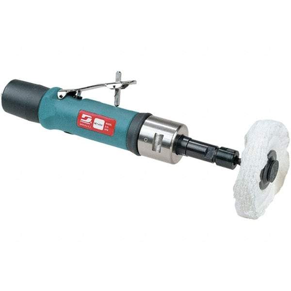 Dynabrade - 1/4" Collet, Straight Handle, Air Straight Die Grinder - 3,400 RPM, Rear Exhaust, 35 CFM, 0.7 hp, 90 psi, 1/4 NPT Inlet - Eagle Tool & Supply