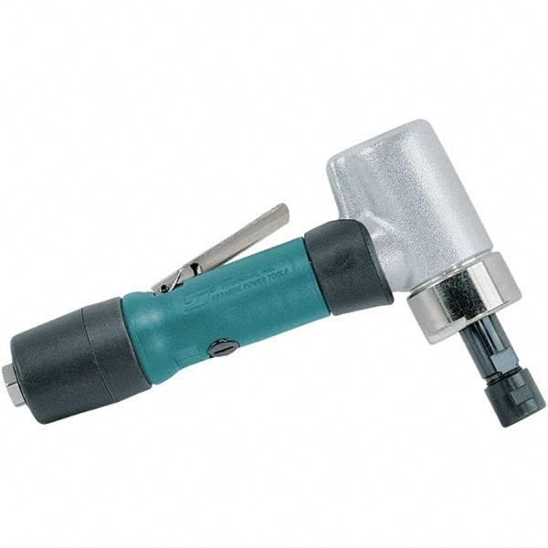 Dynabrade - 1/4" Collet, Angle Handle, Air Angle Die Grinder - 20,000 RPM, Rear Exhaust, 37 CFM, 0.7 hp, 90 psi, 1/4 NPT Inlet - Eagle Tool & Supply