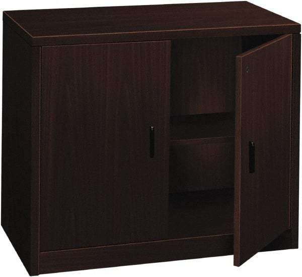 Hon - 36" Wide x 29-1/2" High x 20" Deep, 1 Drawer Supply - Laminate Over Wood, Mahogany - Eagle Tool & Supply