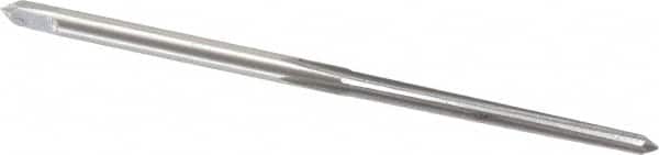 Value Collection - #6/0 Pin, 0.0806" Diam, 0.0611" Small End, 3/32" Diam Straight Shank, 15/16" Flute, Taper Pin Reamer - Eagle Tool & Supply
