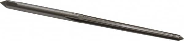 Interstate - #4/0 Pin, 0.1142" Diam, 0.0869" Small End, 1/8" Diam Straight Shank, 1-5/16" Flute, Taper Pin Reamer - Eagle Tool & Supply