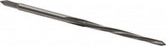 Value Collection - #6/0 Pin, 0.0806" Diam, 0.0611" Small End, 3/32" Diam Straight Shank, 15/16" Flute, Taper Pin Reamer - Eagle Tool & Supply