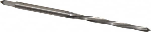 Interstate - #5/0 Pin, 0.0966" Diam, 0.0719" Small End, 7/64" Diam Straight Shank, 1-3/16" Flute, Taper Pin Reamer - Eagle Tool & Supply