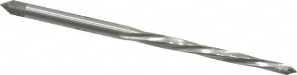 Interstate - #4/0 Pin, 0.1142" Diam, 0.0869" Small End, 1/8" Diam Straight Shank, 1-5/16" Flute, Taper Pin Reamer - Eagle Tool & Supply