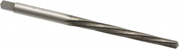 Interstate - #3/0 Pin, 0.1302" Diam, 0.1029" Small End, 9/64" Diam Straight Shank, 1-5/16" Flute, Taper Pin Reamer - Eagle Tool & Supply