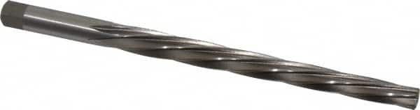 Interstate - #7 Pin, 27/64" Diam, 0.3297" Small End, 13/32" Diam Straight Shank, 4-7/16" Flute, Taper Pin Reamer - Eagle Tool & Supply