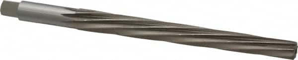 Interstate - #9 Pin, 0.6066" Diam, 0.4805" Small End, 9/16" Diam Straight Shank, 6-1/16" Flute, Taper Pin Reamer - Eagle Tool & Supply