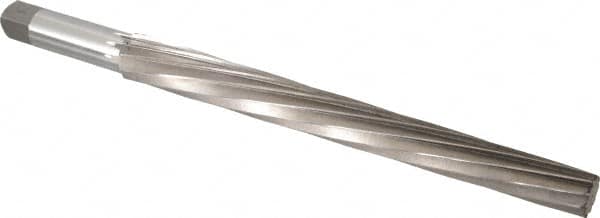 Interstate - #13 Pin, 1.259" Diam, 1.009" Small End, 1-1/4" Diam Straight Shank, 12" Flute, Taper Pin Reamer - Eagle Tool & Supply