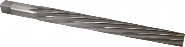 Interstate - #14 Pin, 1.542" Diam, 1-1/4" Small End, 1-1/2" Diam Straight Shank, 14" Flute, Taper Pin Reamer - Eagle Tool & Supply