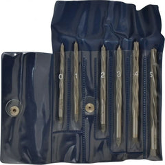 Interstate - #5 to #0 Pin, Straight Shank, Taper Pin Reamer Set - Eagle Tool & Supply