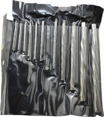 Interstate - #10 to #0 Pin, Straight Shank, Taper Pin Reamer Set - Eagle Tool & Supply