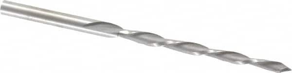 Value Collection - #4/0 Pin, 0.1142" Diam, 0.0869" Small End, 1/8" Diam Straight Shank, 1-5/16" Flute, Taper Pin Reamer - Eagle Tool & Supply