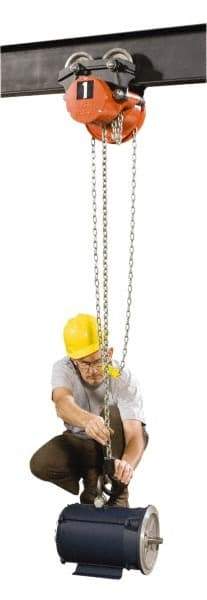 CM - 3,000 Lb. Capacity, Manual Plain Trolley - 40-1/2 Ft. Overhaul to Lift 1 Ft., 80 Lb. Avg Pull to Lift Rated Load - Eagle Tool & Supply