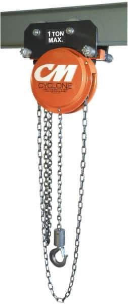 CM - 500 Lb. Capacity, Manual Hand Hoist - 22-1/2 Ft. Overhaul to Lift 1 Ft., 23 Lb. Avg Pull to Lift Rated Load - Eagle Tool & Supply