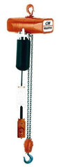 CM - 1 Ton Capacity, 16 FPM Lift Speed, Electric Chain Hoist - 15' Max Lift, 15-9/16" Min Headroom, 2 Chains - Eagle Tool & Supply