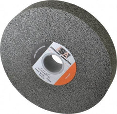 Standard Abrasives - 6" Diam, 1" Face Width, 1" Center Hole, Fine Grade, Silicon Carbide Deburring Wheel - Convolute, Density 9 Grade, 6,000 RPM - Eagle Tool & Supply
