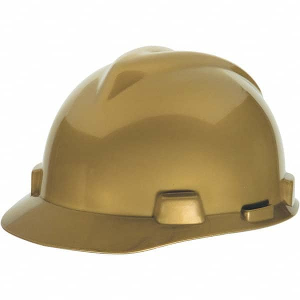 MSA - ANSI Type I Class E 4-Point Pin Lock Short Brim Hard Hat - Eagle Tool & Supply