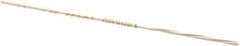 Made in USA - 3/64" High Speed Steel 4 Flute Chucking Reamer - Spiral Flute, 0.0455" Straight Shank, 1/2" Flute Length, 2-1/2" OAL - Eagle Tool & Supply