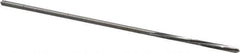 Made in USA - 1/16" High Speed Steel 4 Flute Chucking Reamer - Spiral Flute, 0.0585" Straight Shank, 1/2" Flute Length, 2-1/2" OAL - Eagle Tool & Supply