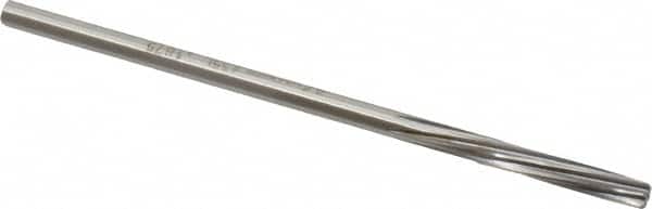 Made in USA - 3/16" High Speed Steel 6 Flute Chucking Reamer - Eagle Tool & Supply