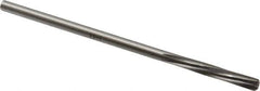 Made in USA - 7/32" High Speed Steel 6 Flute Chucking Reamer - Spiral Flute, 0.2075" Straight Shank, 1-1/4" Flute Length, 5" OAL - Eagle Tool & Supply