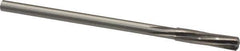 Made in USA - 21/64" High Speed Steel 6 Flute Chucking Reamer - Spiral Flute, 0.2792" Straight Shank, 1-1/2" Flute Length, 6" OAL - Eagle Tool & Supply
