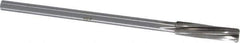 Made in USA - 13/32" High Speed Steel 6 Flute Chucking Reamer - Spiral Flute, 0.3105" Straight Shank, 1-3/4" Flute Length, 7" OAL - Eagle Tool & Supply