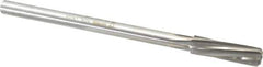 Made in USA - 15/32" High Speed Steel 6 Flute Chucking Reamer - Spiral Flute, 0.373" Straight Shank, 1-3/4" Flute Length, 7" OAL - Eagle Tool & Supply