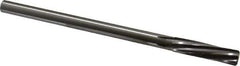 Made in USA - 31/64" High Speed Steel 6 Flute Chucking Reamer - Spiral Flute, 0.4355" Straight Shank, 2" Flute Length, 8" OAL - Eagle Tool & Supply