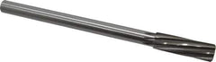 Made in USA - 11/16" High Speed Steel 8 Flute Chucking Reamer - Spiral Flute, 0.5615" Straight Shank, 2-1/4" Flute Length, 9" OAL - Eagle Tool & Supply