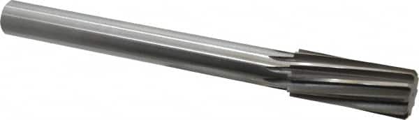 Made in USA - 1-1/4" High Speed Steel 10 Flute Chucking Reamer - Eagle Tool & Supply