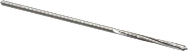 Made in USA - 3/32" Cobalt 4 Flute Chucking Reamer - Spiral Flute, 0.088" Straight Shank, 3/4" Flute Length, 3" OAL - Eagle Tool & Supply
