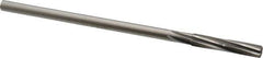 Made in USA - 9/32" Cobalt 6 Flute Chucking Reamer - Spiral Flute, 1/4" Straight Shank, 1-1/2" Flute Length, 6" OAL - Eagle Tool & Supply