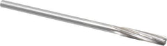 Made in USA - 3/8" Cobalt 6 Flute Chucking Reamer - Spiral Flute, 0.3105" Straight Shank, 1-3/4" Flute Length, 7" OAL - Eagle Tool & Supply