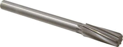 Made in USA - 15/16" Cobalt 8 Flute Chucking Reamer - Spiral Flute, 3/4" Straight Shank, 2-5/8" Flute Length, 10" OAL - Eagle Tool & Supply