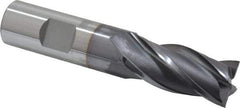 OSG - 3/4", 1-5/8" LOC, 3/4" Shank Diam, 3-7/8" OAL, 4 Flute, Cobalt Square End Mill - Single End, TiCN Finish, Spiral Flute, 30° Helix, Centercutting, Right Hand Cut, Right Hand Flute, Series 541 - Eagle Tool & Supply