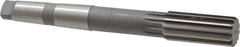Made in USA - 1-3/8" High Speed Steel 12 Flute Chucking Reamer - Straight Flute, 4MT Morse Taper Shank, 3-1/4" Flute Length, 12" OAL - Eagle Tool & Supply